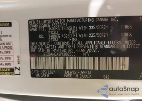 2023 Lexus Rx 350 Premium Plus z USA, uszkodzony, nr VIN 2T2BAMCA2PC002538